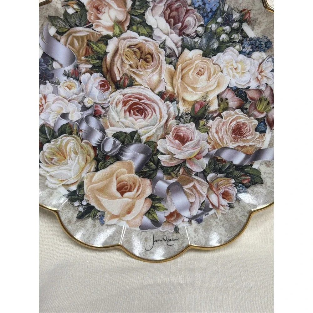 Franklin Mint Plate Limited Edition Victorian Bridal  by‎ Judith Winslow 8 Inch
